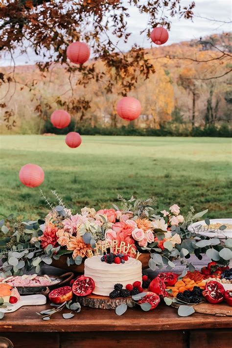 Outdoor Fall Birthday Party Outdoors Birthday Party Fall Birthday Parties Fall Party Decorations
