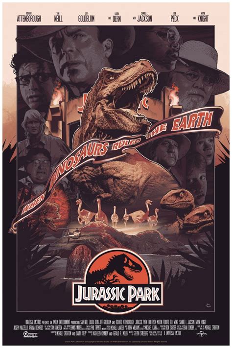 Jurassic Park 1993 768 X 1152 By John Guydo Jurassic Park Movie