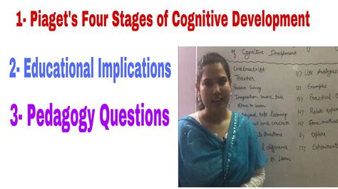 P 16 Educational Implications Of Piagets Four Stages Of Cognitive