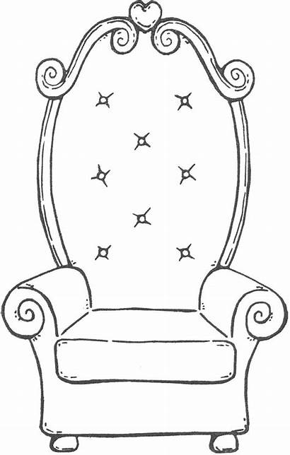 Chair Coloring Pages Fancy Colouring Throne Books