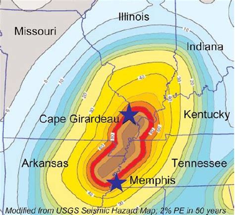 New Madrid Seismic Zone Maps Of Past Quake Activity Elementary Earth