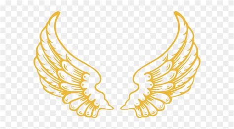 Gold Wings Clip Art Angel Wings With Halo Free Transparent Png