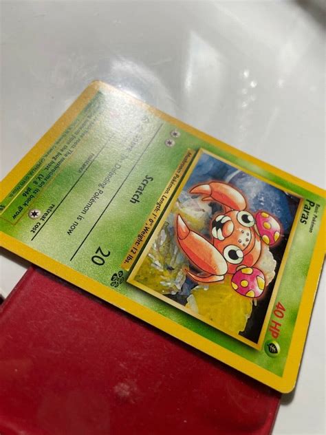 Rare 1995 “paras” Pokemon Card Excellent Condition Ebay