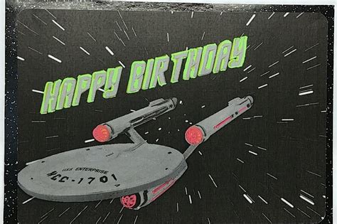 Personalized Greetings Card Star Trek Gamers Birthday Card Etsy