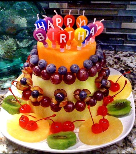 Pin By Mayra Lopez On Things I Love Healthy Birthday Cakes Fruit
