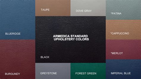 Fabric Colors | Armedica Mfg