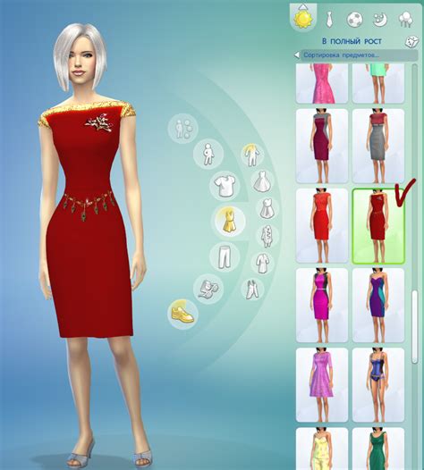 Ladesires Creative Corner The Sims 4 Red Golden Dress By Ladesire