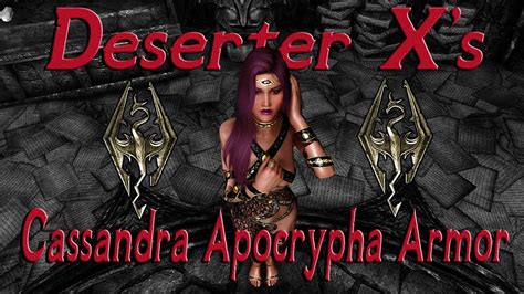 Skyrim Cassandra Apocrypha Armor PC Xbox CBBE 3BA Bodyslide YouTube
