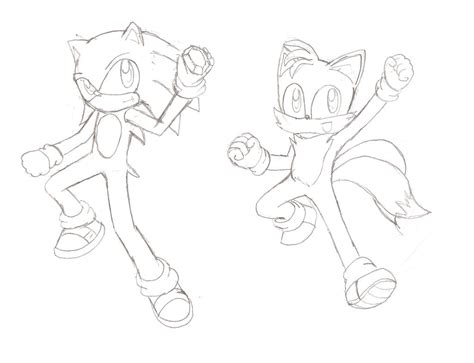 Sonic Tails Sketch By Xero J On Deviantart