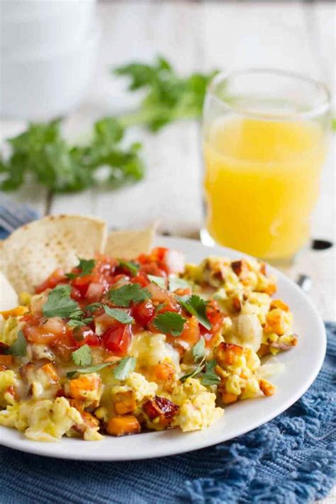 Breakfast Scramble With Eggs And Sweet Potatoes Taste And Tell