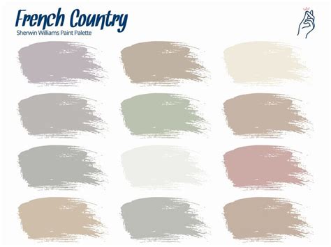 French Country Sherwin Williams Paint Palette Paint Color Etsy