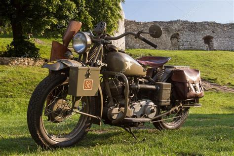 Old Military Motorcycle From Wwii Stock Editorial Photo © Krysek