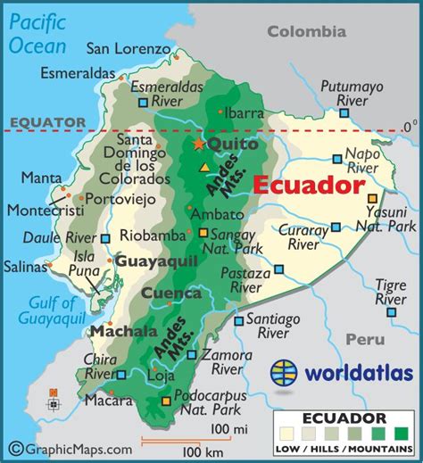 Ecuador Large Color Map Ecuador Map Quito Ecuador Cuenca Ecuador