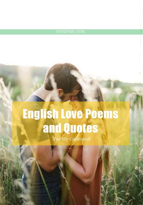 English Love Poems And Quotes For My Girlfriend Best 40