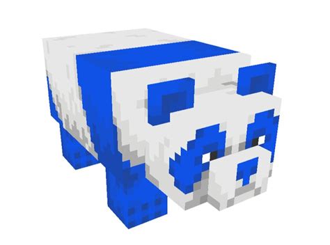 Blue Panda Minecraft Texture Pack