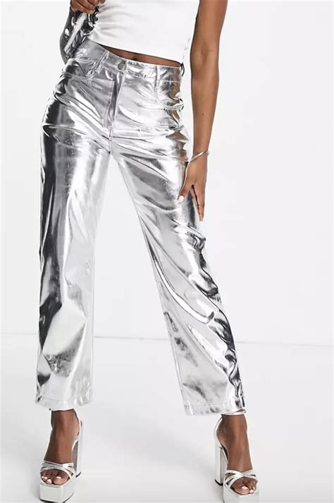 Amy Lynn Amy Lynn Lupe Trousers In Metallic Silver