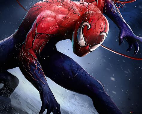 Spider Man Toxin Symbiote Marvel Comics 4k Wallpaper Download