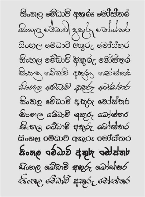 New Medavi Sinhala Font Pack Elakiri