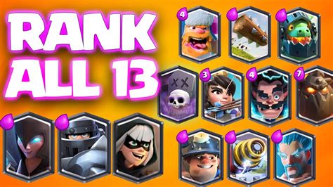 Start the game by building the deck with the troops you like. RANKING ALL 13 LEGENDARY CARDS in CLASH ROYALE - YouTube