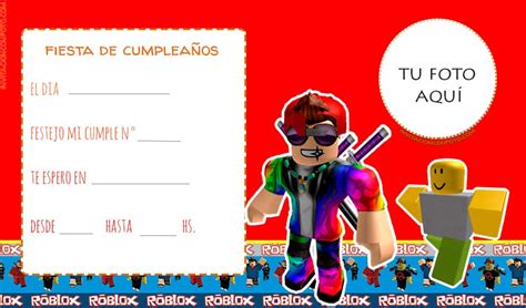 Roblox para niños pequeños speedrun para niños roblox en español. Invitaciones De Roblox Para Niñas - Editar Tarjetas ...
