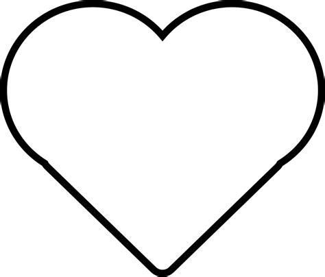 Download Big Heart Heart Coloring Page Png Image With No Background
