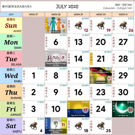 Kalendar Kuda Tahun 2020 ⋆ Calendar For Planning