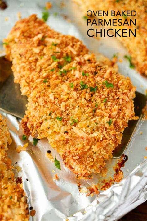 This recipe takes only 10 minutes to prep and no more than 30 minutes to cook. Crispy Baked Parmesan Chicken Spend With Pennies - Simple Foods