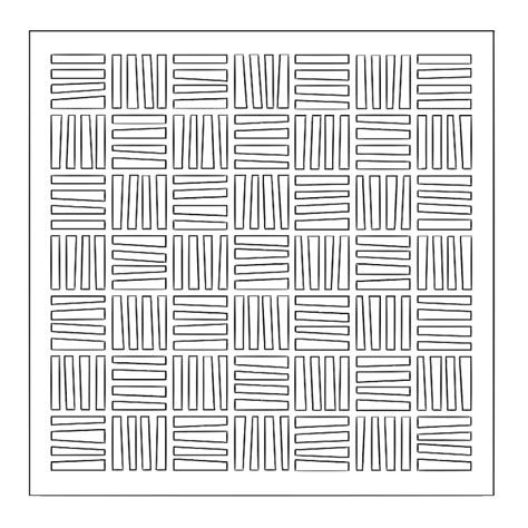 6x6inch Square Grid Plastic Stencil Diy Scrapbooking Embossing Paper