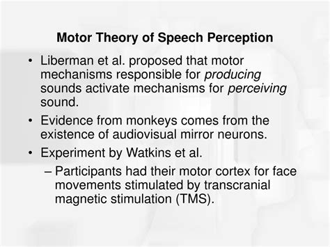 PPT Chapter Speech Perception PowerPoint Presentation Free Download ID