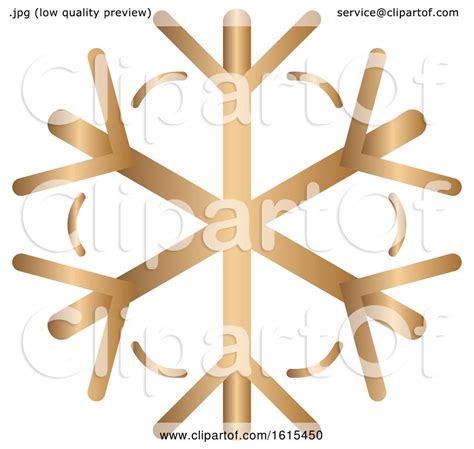 Gold Winter Christmas Snowflake By Kj Pargeter 1615450