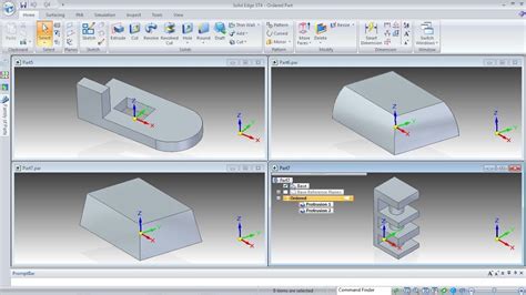 Solid Edge Tutorials For Beginners 3 Solid Edge Part Modeling