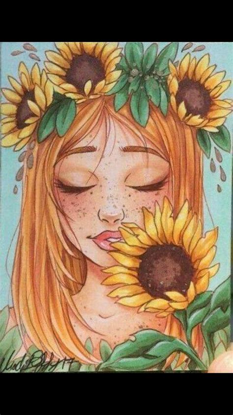 Pin By Judy Dunn On Sunflowers Art Painting Drawings Sunflower Drawing