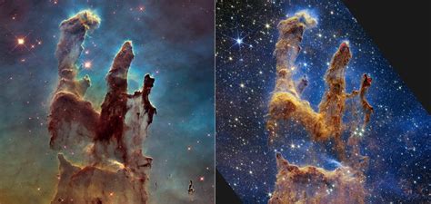 I Pilastri Della Creazione In Una Foto Del Telescopio Webb — Artbooms
