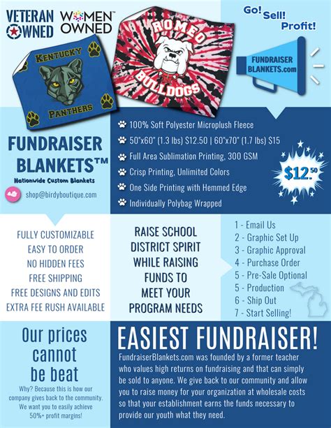 Fundraiser Blankets Birdy Boutique And Fundraiser Blankets