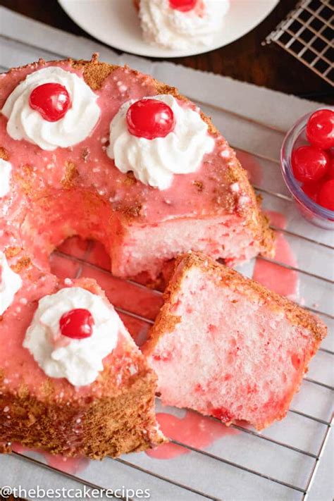 Cookies, brownies, and more treats from cooking light magazine. Cherry Angel Food Cake Recipe from Scratch {Low Fat Dessert Recipe}