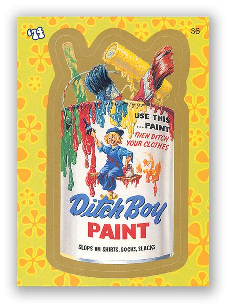 Wacky Packages Flashback Series 2008 Ditch Boy Paint 36