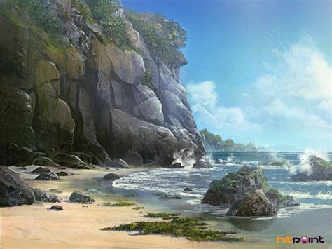 Beach Concept By Tyleredlinart Fantasy Landscape Island Art Fantasy