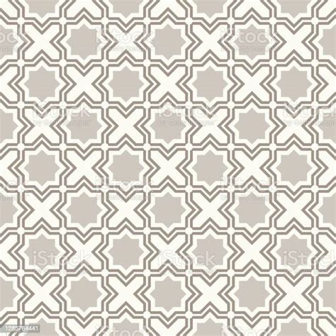 Arabic Geometry Tangled Moroccan Pattern Seamless Vector Background