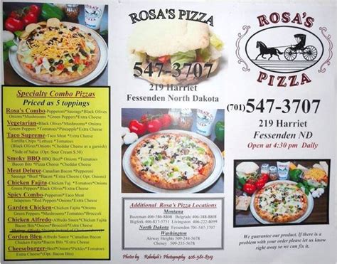 Rosas Pizza Fessenden Ristorante Recensioni Numero Di Telefono