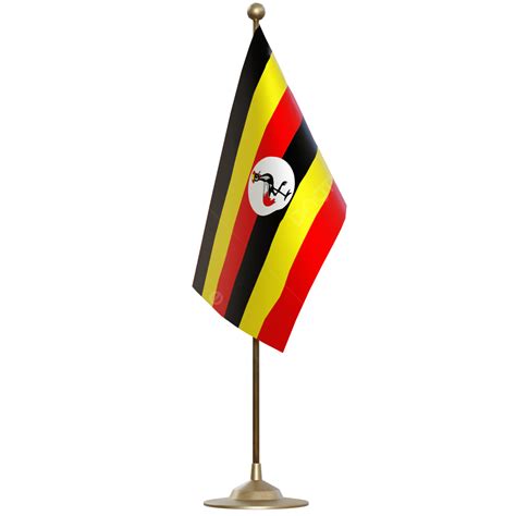 Uganda Flag With Pole Uganda Flag Post Uganda Flag Uganda Flag With