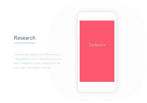The wordfinder app is here! Defind | The Words Finder App on Behance