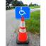 Traffic Cone Sign  HANDICAP Symbol Cones For Less