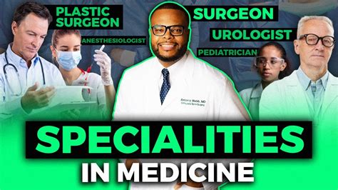 What Are The Different Specialties In Medicine Youtube