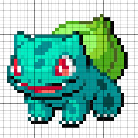 Best Ideas For Coloring Pokemon Bulbasaur Pixel Art