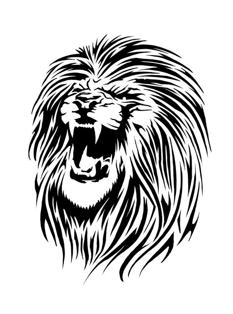 Stencil Lion Clipart Best