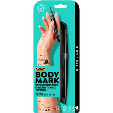 Bic Bodymark Temporary Tattoo Marker Black 1 Ct Harris Teeter