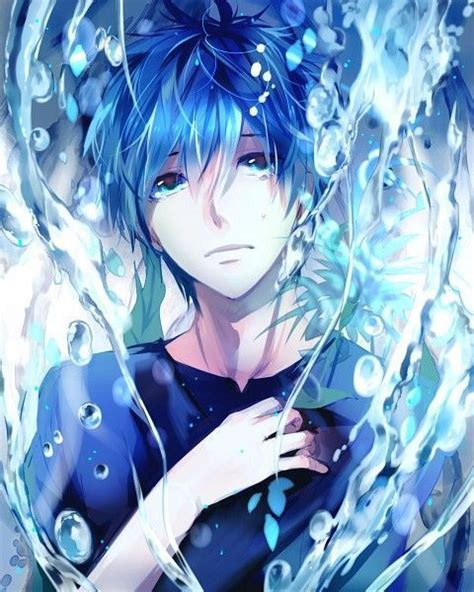 Blue Hair Anime Boy Pfp