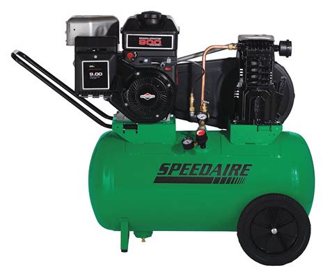 Speedaire 20 Gal 55 Hp Barrel Portable Gas Air Compressor 4b220