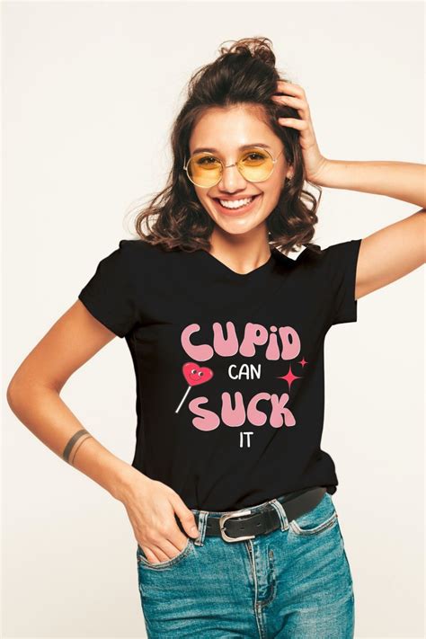 Cupid Can Suck It Anti Valentines Day Classic T Shirt By Carysan In