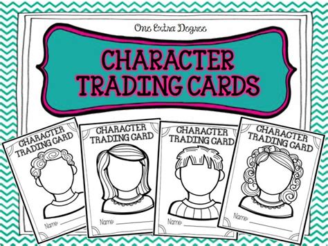 Character Trading Cards School Pinterest